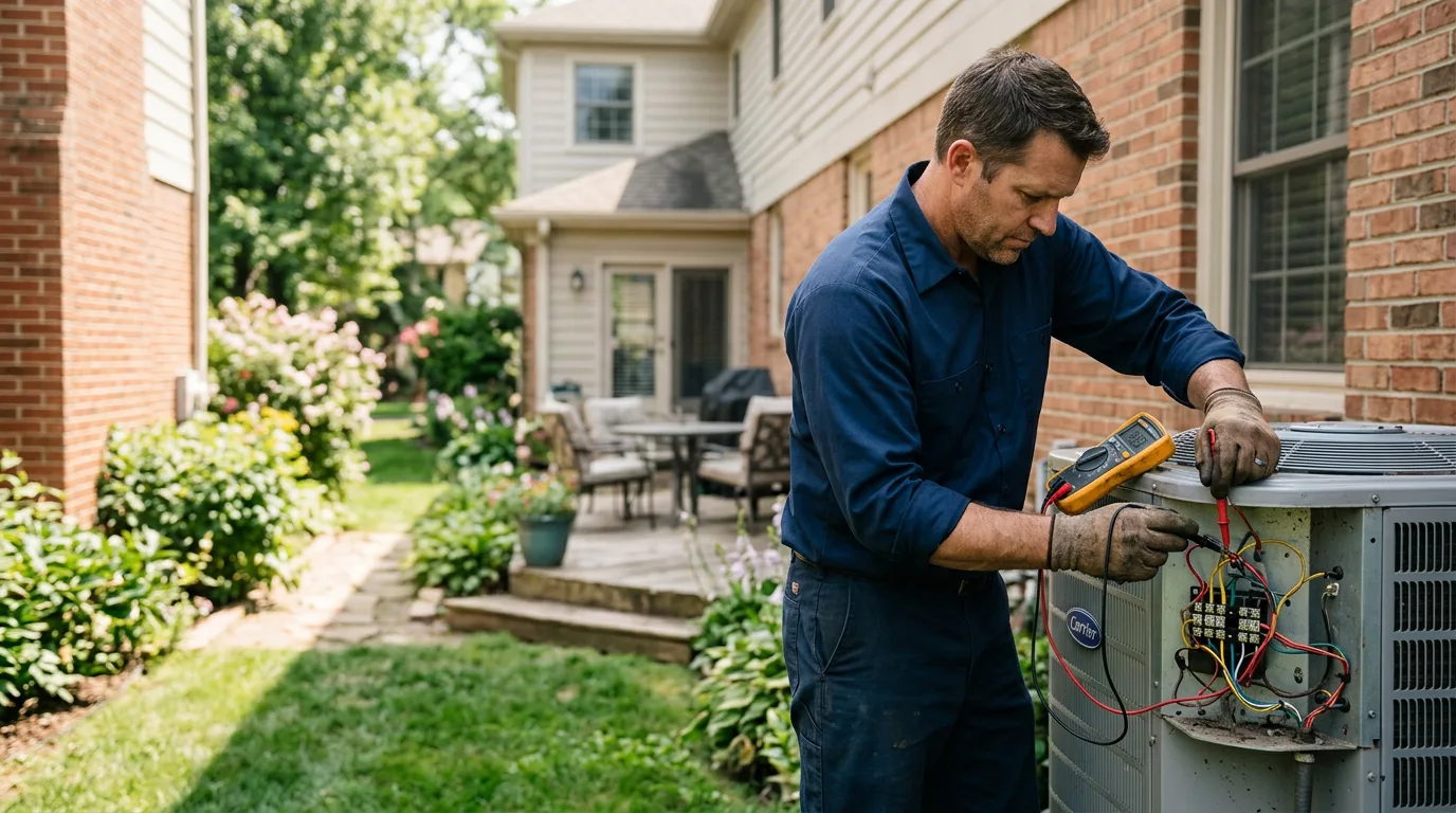 HVAC technician working near Schaghticoke, NY